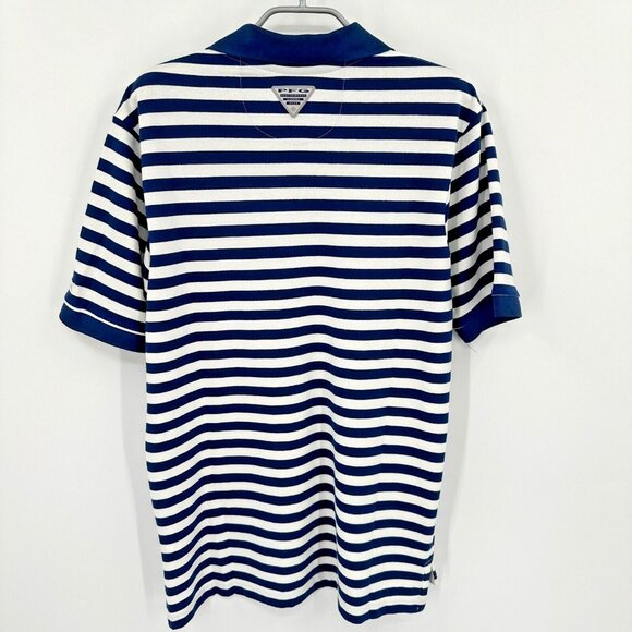 Columbia PFG Men's Super Bone Fish Pique Polo in Navy Blue sz M NWT Collared - Picture 6 of 6